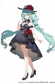 Hatsune Miku Trio-Try-iT PVC Statue Outing Dress 19 cm