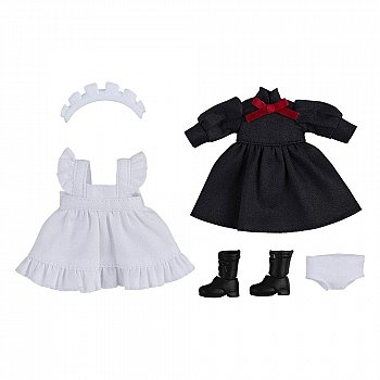 Original Character for Nendoroid Doll Figures Outfit Set: Maid Outfit Long (Black) - MangaShop.ro