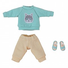 Original Character for Nendoroid Doll Figures Outfit Set: Sweatshirt and Sweatpants (Light Blue)