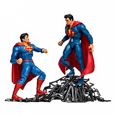 DC Multiverse Multipack Action Figure Superman vs Superman of Earth-3 (Gold Label) 18 cm