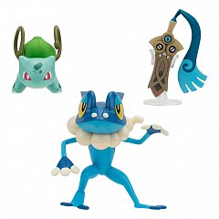 Pokemon Battle Figure Set 3-Pack Honedge, Bulbasaur #4, Frogadier 5 cm