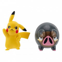 Pokemon Battle Figure Set Figures 2-Pack Pikachu #5, Lechonk 5 cm