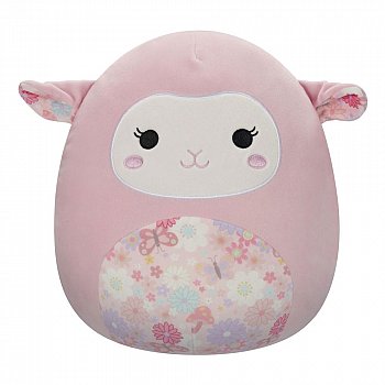 Squishmallows Plush Figure Pink Lamb with Floral Ears and Belly Lala 30 cm - MangaShop.ro