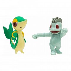 Pokemon Battle Figure Set Figure 2-Pack Machop, Snivy