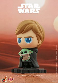 Star Wars: The Mandalorian Cosbi Mini Figure Luke Skywalker Grogu 8 cm