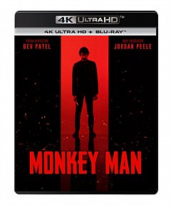 Monkey Man 2024 Blu-ray / 4K Ultra HD + Blu-ray