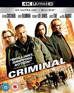 Criminal 2016 Blu-ray / 4K Ultra HD + Blu-ray