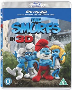 The Smurfs 2011 Blu-ray / 3D Edition + 2D Edition + DVD - Triple Play - MangaShop.ro