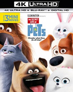 The Secret Life of Pets 2016 Blu-ray / 4K Ultra HD + Blu-ray + Digital Download (Red Tag)