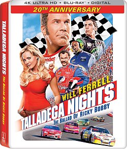 Talladega Nights - The Ballad of Ricky Bobby 2006 Blu-ray / 4K Ultra HD + Blu-ray (Steelbook) - MangaShop.ro