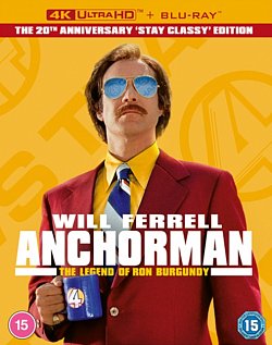 Anchorman - The Legend of Ron Burgundy 2004 Blu-ray / 4K Ultra HD + Blu-ray (20th Anniversary Collector's Edition) - MangaShop.ro