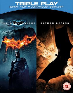 Batman Begins/The Dark Knight 2008 Blu-ray / + DVD and UltraViolet Copy - Triple Play - MangaShop.ro