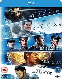 47 Ronin/Oblivion/Battleship/Immortals/Gladiator 2013 Blu-ray