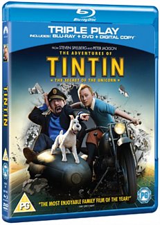 The Adventures of Tintin: The Secret of the Unicorn 2011 Blu-ray / with DVD and Digital Copy - Triple Play