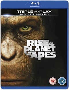 Rise of the Planet of the Apes 2011 Blu-ray / with DVD and Digital Copy - Triple Play