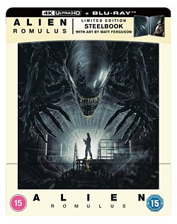 Alien: Romulus 2024 Blu-ray / 4K Ultra HD + Blu-ray (Limited Edition Art by Matt Ferguson Steelbook) - MangaShop.ro