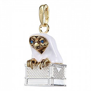 E.T. the Extra-Terrestrial Bracelet Charm Lumos E.T. In the Basket (gold & silver plated) - MangaShop.ro