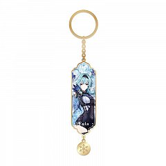 Genshin Impact Character Drawing Card Metal Keychain Eula