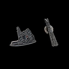 Lord of the Rings Collectors Pins 2-Pack Helm's Deep & Orthanc