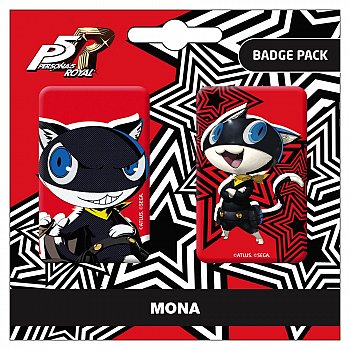 Persona 5 Royal Pin Badges 2-Pack Mona / Morgana - MangaShop.ro