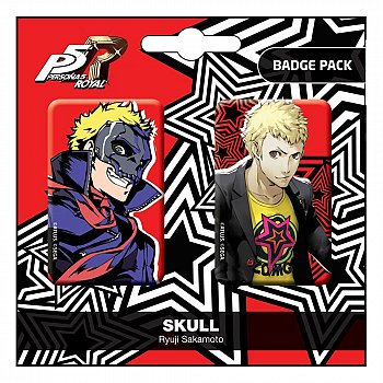 Persona 5 Royal Pin Badges 2-Pack Skull / Ryui Sakamoto - MangaShop.ro