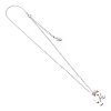 Barbie Pendant & Necklace Silhouette & Quartz Bead (Sterling Silver)