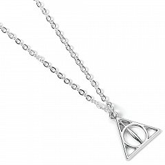 Harry Potter Pendant & Necklace Deathly Hallows v1 (silver plated)