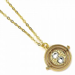 Harry Potter Pendant & Necklace Fixed Time Turner with New Packaging (gold plated)