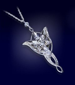 Lord of the Rings Pendant Arwen´s Evenstar (silver plated)