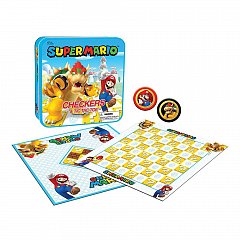Super Mario Boardgame Checkers & Tic-Tac-Toe Mario vs. Bowser Collector's Game