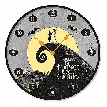 Nightmare Before Christmas Wall Clock Jack & Sally - MangaShop.ro