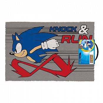 Sonic The Hedgehog Doormat Knock And Run 40 x 60 cm - MangaShop.ro