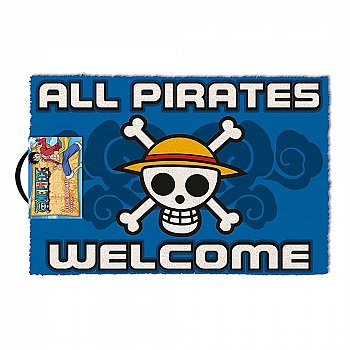 One Piece Doormat All Pirates Welcome 60 x 40 cm - MangaShop.ro