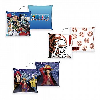 One Piece Pillows 3-Pack Monkey D. Luffy 40 x 40 cm - MangaShop.ro