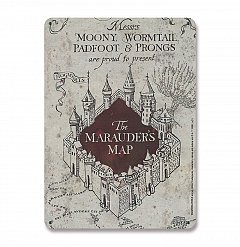 Harry Potter Tin Sign Marauders Map 15 x 21 cm