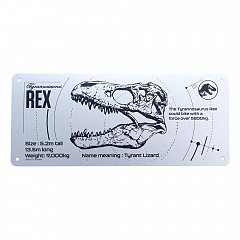 Jurassic Park Tin Sign T-Rex Schematic