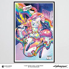 Cyberpunk 2077 Art Print Lizzy Wizzy Live! Limited Edition 60 x 90 cm