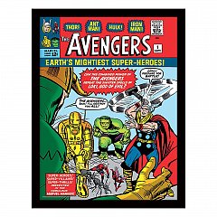 Marvel Collector Print Framed Poster Avangers vs. Loki Comic