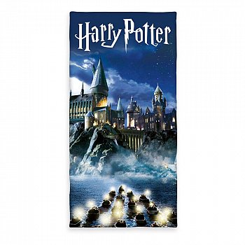 Harry Potter Velour Blue 70 x 140 cm - MangaShop.ro