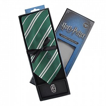Harry Potter Tie & Metal Pin Deluxe Box Slytherin - MangaShop.ro