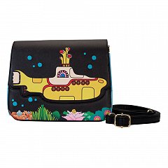 The Beatles by Loungefly Passport Bag Figural Yellow Submarine Flap Pocket