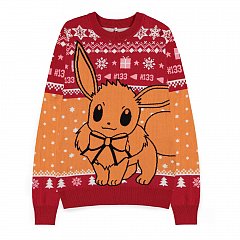 Pokemon Sweatshirt Christmas Jumper Eevee Size XL