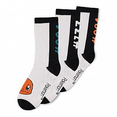 Pokemon Socks 3-Pack Heads Black & White 39-42