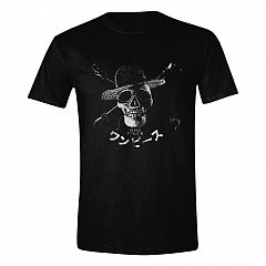 Tricou One Piece Live Action Greyscale Skull masura L