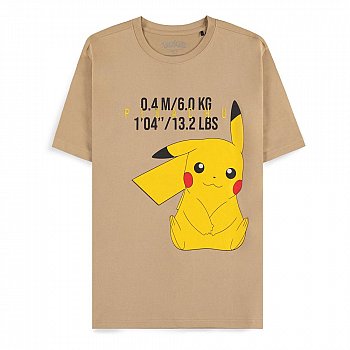 Tricou Pokemon Beige Pikachu masura S - MangaShop.ro