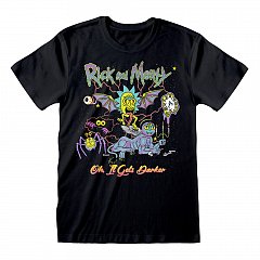 Tricou Rick and Morty Oh It Gets Darker masura L