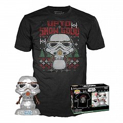 Tricou Star Wars The Mandalorian POP! & Tee Box Holiday Stormtrooper(MT) masura L