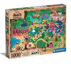 Disney Story Maps Jigsaw Puzzle Alice in Wonderland (1000 pieces)
