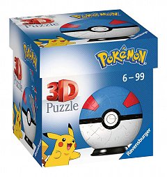 Pokemon 3D Puzzle Pokéballs: Great Ball (54 pieces)