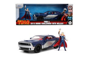 Marvel Diecast Model 1/24 2015 Dodge Challenger Thor - MangaShop.ro